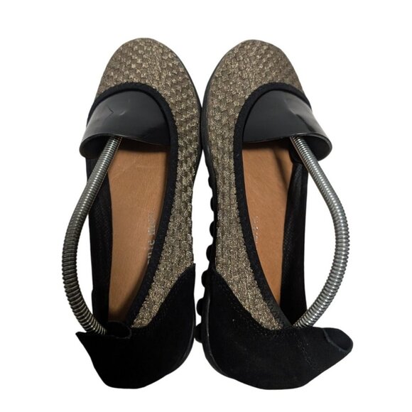 Bernie Mev Womens Bella Ballet Flats Hazel Gold Bronze Woven Size 9 EU 40 - Picture 6 of 8
